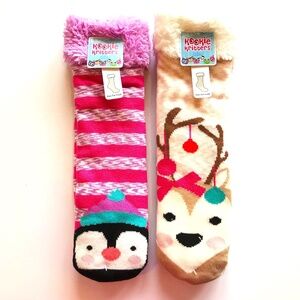 Slipper Socks Slippers Fuzzy Faux Fur KOOKIE KRITTERS Socks